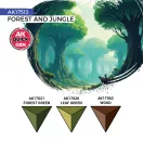 AK Interactive - FOREST & JUNGLE (QUICK GEN SET) festékkészlet