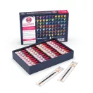 AK Interactive - QUICK PAINT SET - 72 QUICK GEN COLORS (+2 MEDIUM 18ML +2 FREE BRUSHES) festékkészlet