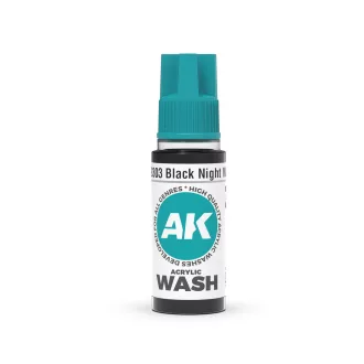 AK Interactive - Black Night Wash 18ml bemosó
