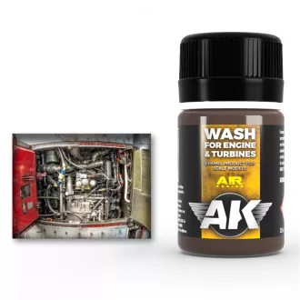AK Interactive - WASH FOR AIRCRAFT ENGINE bemosó