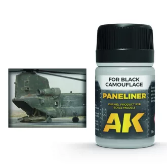 AK Interactive - Paneliner for black camouflage 35ml bemosó