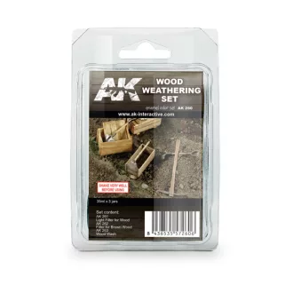 AK Interactive - WOOD WEATHERING SET koszoló készlet