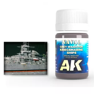 AK Interactive - GREY WASH FOR KRIEGSMARINE SHIPS bemosó