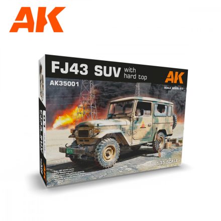 AK Interactive FJ43 SUV WITH HARD TOP makett