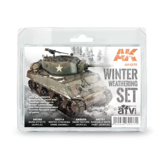 AK Interactive - WINTER WEATHERING SET koszoló készlet