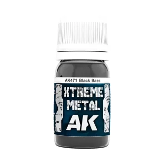 AK Interactive - XTREME METAL BLACK BASE festék