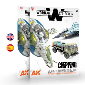   AK Interactive - WORN ART COLLECTION #02CHIPPING - English magazin