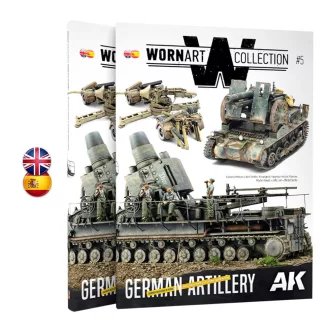  AK Interactive - WORN ART 05 GERMAN ARTILLERY - Bilingüal magazin