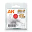 AK Interactive - MIX AND READY - Acrylics (6 Empty, 17ml jars WITH SHAKER BALL) makettező szerszám