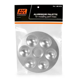 AK Interactive - ALUMINUM PALLET 6 WELLS festőpaletta
