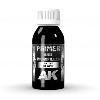  AK Interactive - BLACK PRIMER AND MICROFILLER 100 ml alapozó