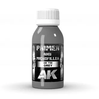 AK Interactive - GREY PRIMER AND MICROFILLER 100 ml alapozó