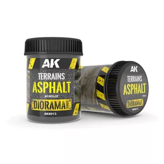   AK Interactive - TERRAINS ASPHALT - 250ml (Acrylic) dioráma textúra