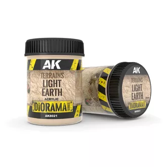   AK Interactive - TERRAINS LIGHT EARTH - 250ml (Acrylic) dioráma textúra