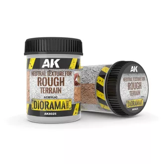   AK Interactive - NEUTRAL TEXTURE FOR ROUGH TERRAINS - 250ml - Base product (Acrylic) dioráma textúra