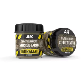   AK Interactive - SPLATTER EFFECTS STIRRED EARTH - 100ml (Acrylic) dioráma textúra