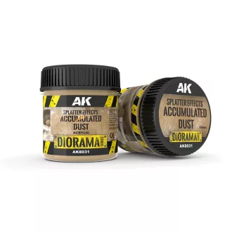   AK Interactive - SPLATTER EFFECTS ACCUMULATED DUST - 100ml (Acrylic) dioráma textúra