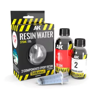   AK Interactive - RESIN WATER 2-COMPONENTS EPOXY RESIN - 375ml vízeffekt anyag
