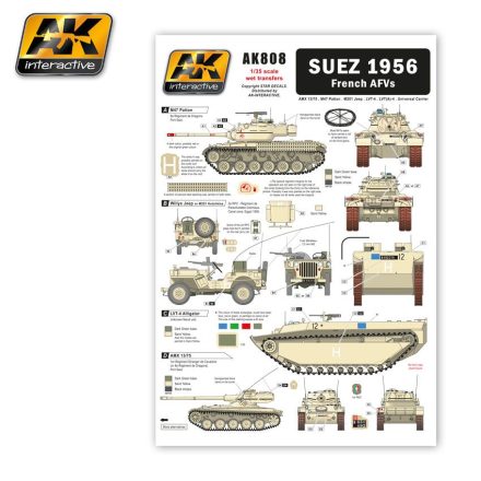 AK SUEZ 1956 FRENCH AFVS