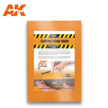 AK Interactive - CARVING FOAM 10MM A5 SIZE (228 x 152 MM)