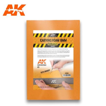 AK-Interactive - CARVING FOAM 8 MM A5 SIZE (228 x 152 MM)