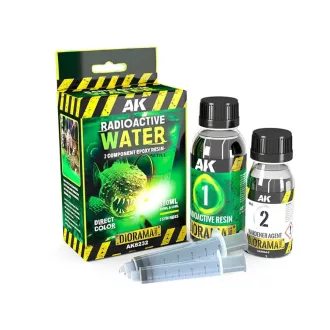   AK Interactive RESIN RADIOACTIVE WATER – 2 COMPONENTS EPOXY RESIN 180ML