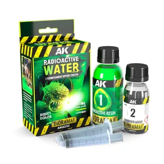   AK Interactive - RESIN RADIOACTIVE WATER COMPONENTS EPOXY RESIN 180 ML vízeffekt anyag