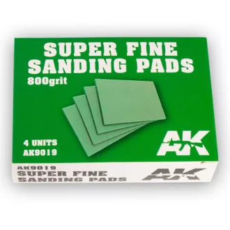   AK Interactive - Super Fine Sanding Pads 800 grit.4 units csiszolóeszköz