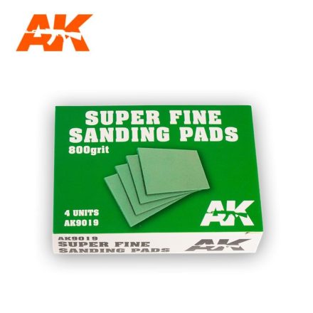 AK SUPER FINE SANDING PADS 800 4 UNITS