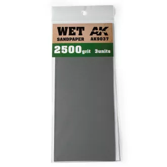   AK Interactive - Wet Sandpaper 2500 Grit. 3 units csiszolóeszköz