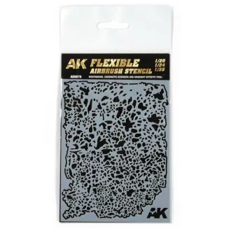   AK Interactive - Flexible Airbrush Stencil 1/20 - 1/24 - 1/35 makettező szerszám