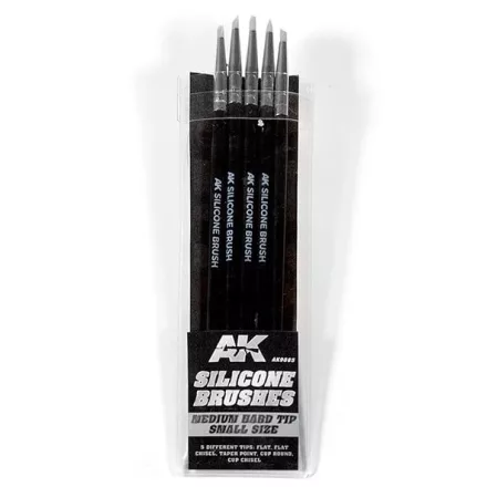 AK SILICONE BRUSHES MEDIUM TIP SMALL