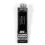 AK Interactive - SET 5 PINCELES DE SILICONA DUREZA MEDIA. TAMAÑO PEQUEÑO / SET OF 5 SILICONE BRUSHES MEDIUM HARD TIP SMALL makettező szerszám