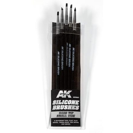 AK SILICONE BRUSHES HARD TIP SMALL
