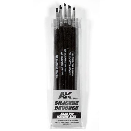 AK SILICONE BRUSHES HARD TIP MEDIUM