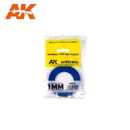 Ak Interactive Masking Tape For Curves 1mm