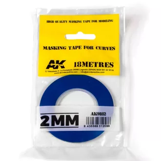   AK Interactive - Blue masking Tape for curves 2mm maszkolószalag