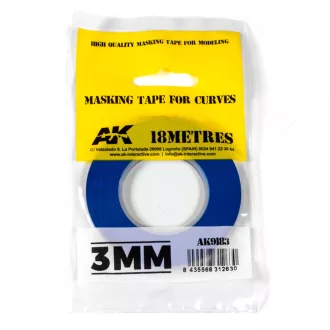   AK Interactive - Blue masking Tape for curves 3 mm maszkolószalag