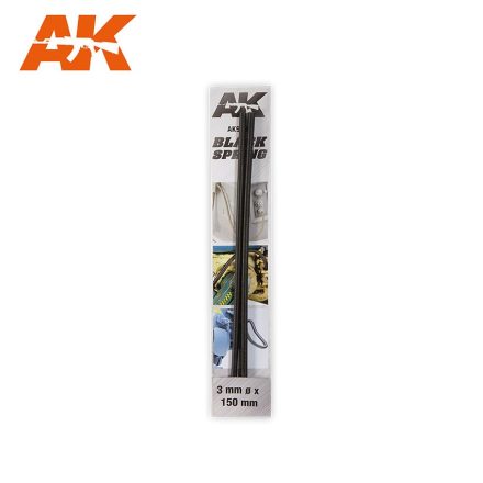 AK Interactive - BLACK SPRING 3MM Ø
