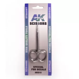   AK Interactive - SCISSORS STRAIGHT. (SPECIAL DECALS AND PAPER) olló