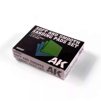  AK Interactive - Soft and Smooth Sponge Sandpaper SET 4 units csiszolóeszköz