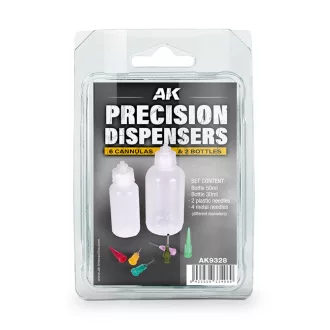   AK Interactive - PRECISION DISPENSERS (6cannulas & 2 bottles) adagoló