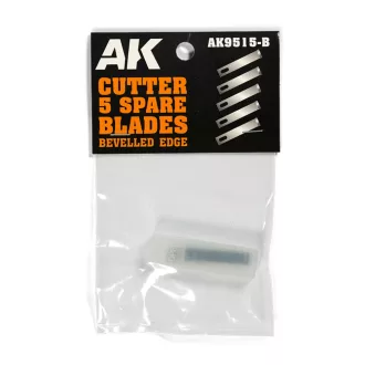   AK Interactive - BEVELLED EDGE (5 SPARE BLADES) Replacement pótpenge
