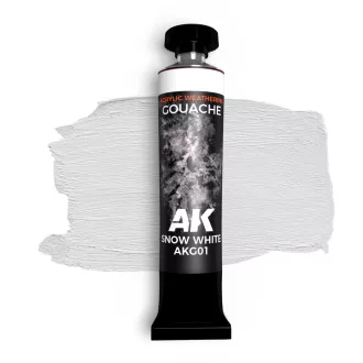 AK Interactive - SNOW WHITE - AK GOUACHE 20 ml festék