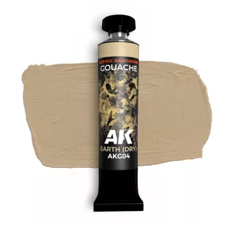 AK Interactive - EARTH (DRY) - AK GOUACHE 20 ml. festék