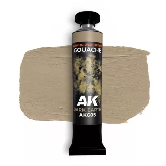 AK Interactive - DARK EARTH - AK GOUACHE 20 ml. festék