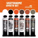 AK Interactive - WEATHERING EFFECTS SET - AK GOUACHES festékkészlet
