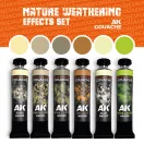 AK Interactive - NATURE WEATHERING EFFECTS SET - AK GOUACHES festékkészlet