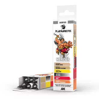   AK Interactive - PLAYMARKERS SET - HEROES (6 ref.) festékkészlet