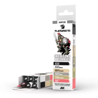   AK Interactive - PLAYMARKERS SET - SKELETONS & ZOMBIES (6 ref.) festékkészlet